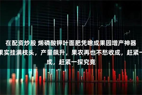 在配资炒股 烯磷酸钾叶面肥凭啥成果园增产神器？用后果实挂满枝头，产量飙升，果农再也不愁收成，赶紧一探究竟