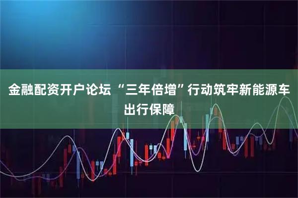 金融配资开户论坛 “三年倍增”行动筑牢新能源车出行保障