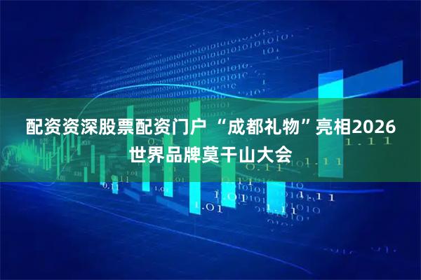 配资资深股票配资门户 “成都礼物”亮相2026世界品牌莫干山大会