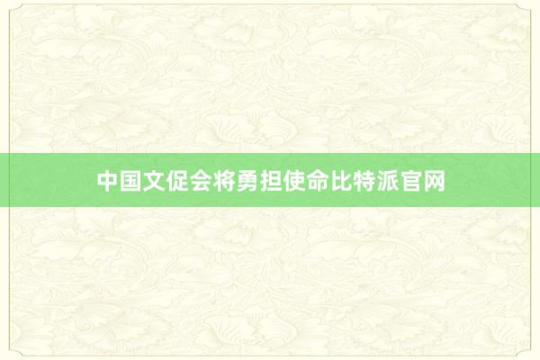 中国文促会将勇担使命比特派官网